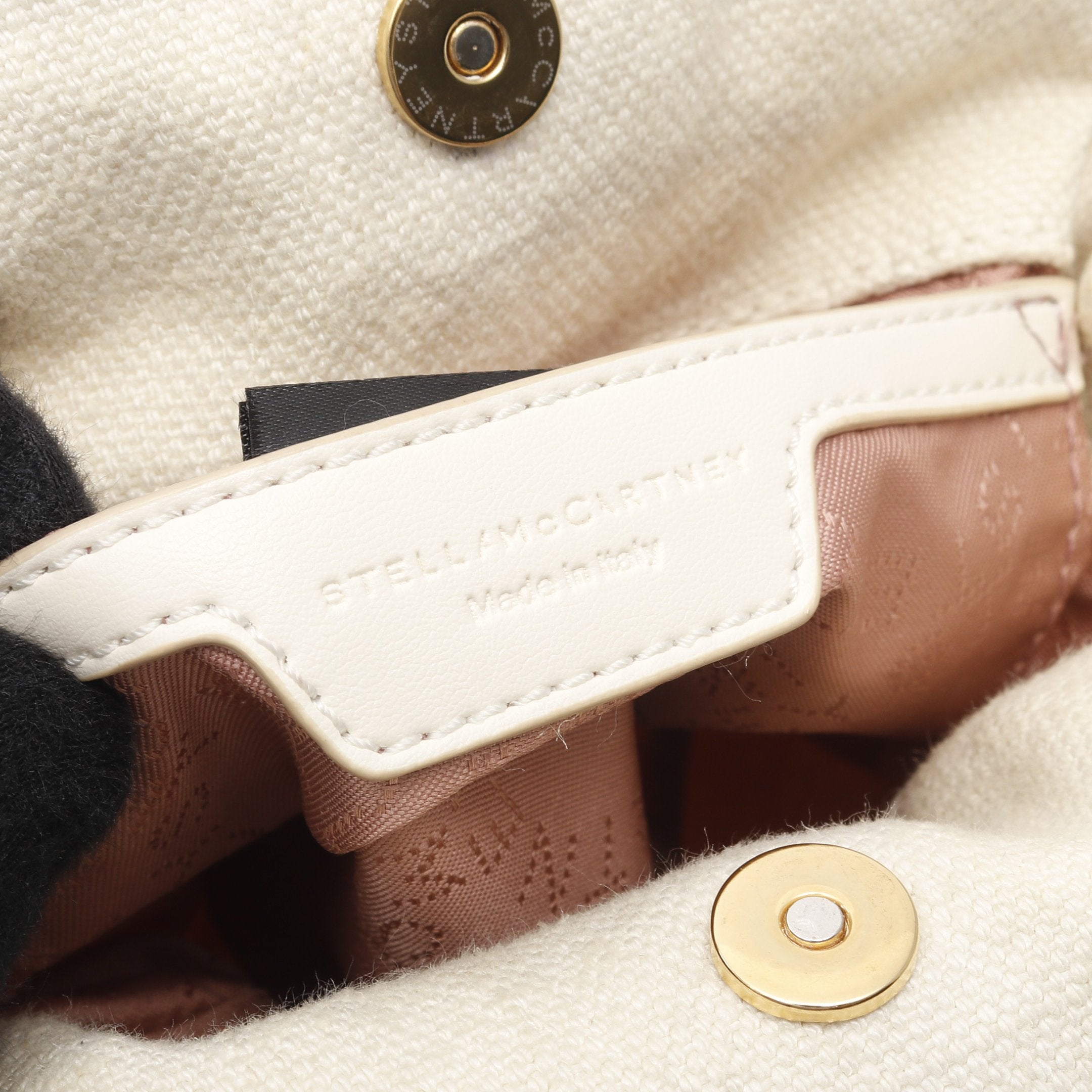 ファラベラ タイニー チェーンショルダーバッグ キャンバス フェイク