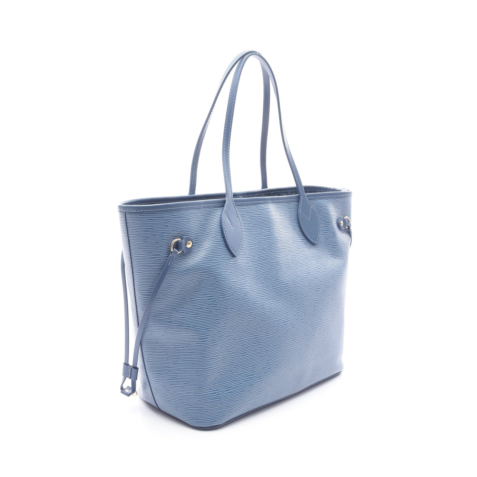 ネヴァーフルMM エピ デニムブルー ショルダーバッグ トートバッグ レザー ブルー ルイヴィトン バッグ LOUIS VUITTON