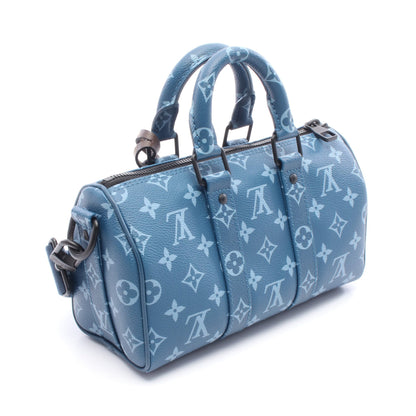 キーポル バンドリエール25 モノグラム アトランティック ハンドバッグ PVC ブルー 2WAY ルイヴィトン バッグ LOUIS VUITTON