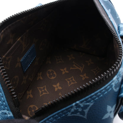 キーポル バンドリエール25 モノグラム アトランティック ハンドバッグ PVC ブルー 2WAY ルイヴィトン バッグ LOUIS VUITTON