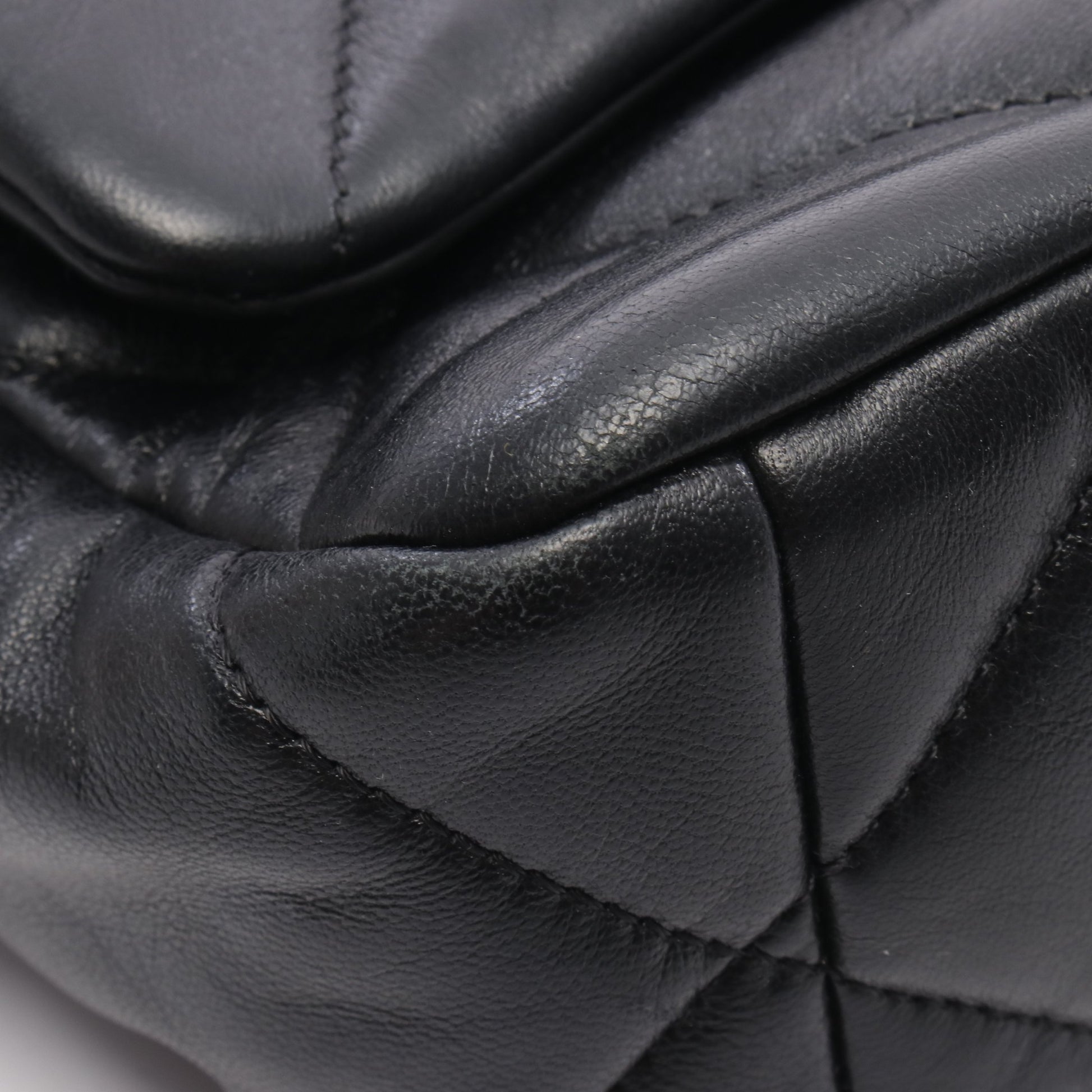 19 ディズヌフ マトラッセ チェーンショルダーバッグ レザー ブラック コンビ金具 2WAY シャネル バッグ CHANEL