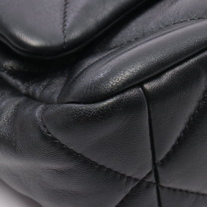 19 ディズヌフ マトラッセ チェーンショルダーバッグ レザー ブラック コンビ金具 2WAY シャネル バッグ CHANEL