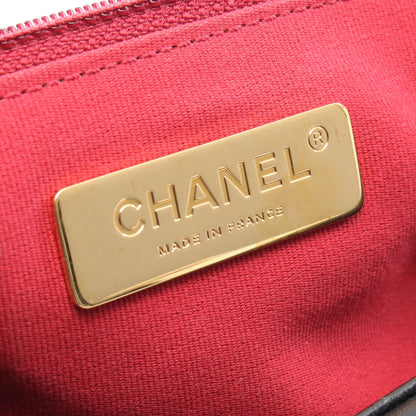 19 ディズヌフ マトラッセ チェーンショルダーバッグ レザー ブラック コンビ金具 2WAY シャネル バッグ CHANEL