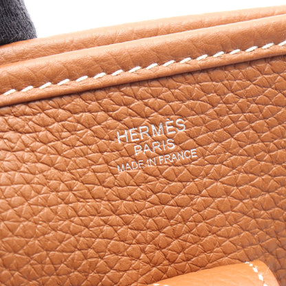 エヴリン 3 トロワ PM ゴールド ショルダーバッグ トリヨンクレマンス ブラウン シルバー金具 B刻印 エルメス バッグ HERMES