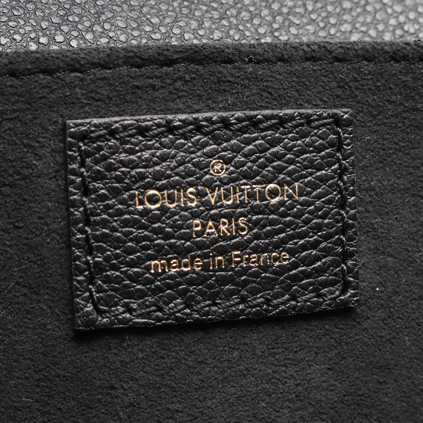 ポシェットメティス EW モノグラムアンプラント ハンドバッグ レザー ブラック ルイヴィトン バッグ LOUIS VUITTON