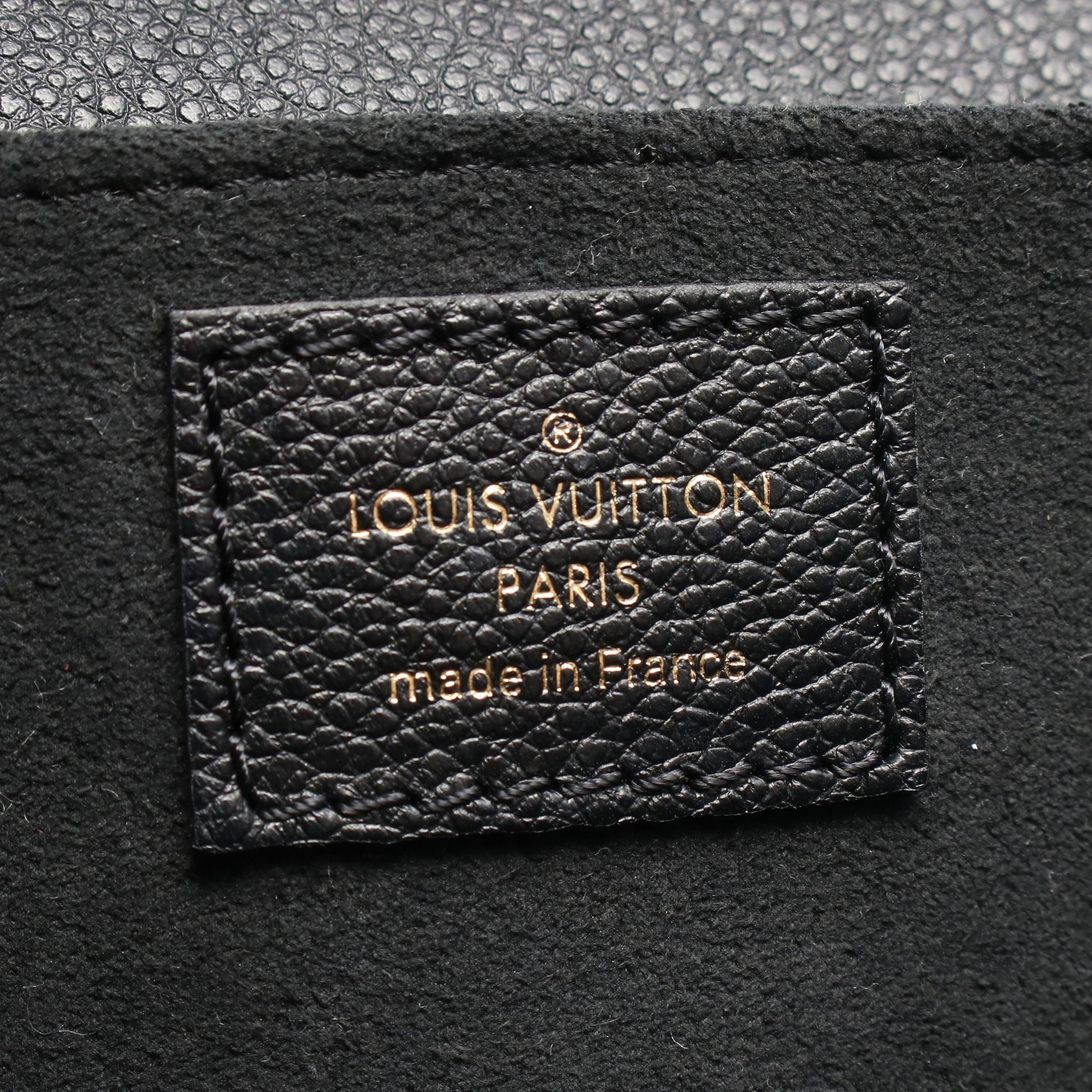 ポシェットメティス EW モノグラムアンプラント ハンドバッグ レザー ブラック ルイヴィトン バッグ LOUIS VUITTON