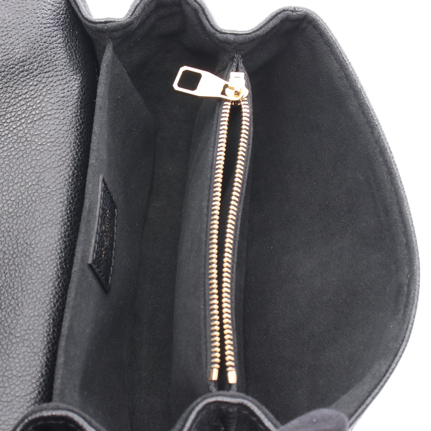 ポシェットメティス EW モノグラムアンプラント ハンドバッグ レザー ブラック ルイヴィトン バッグ LOUIS VUITTON