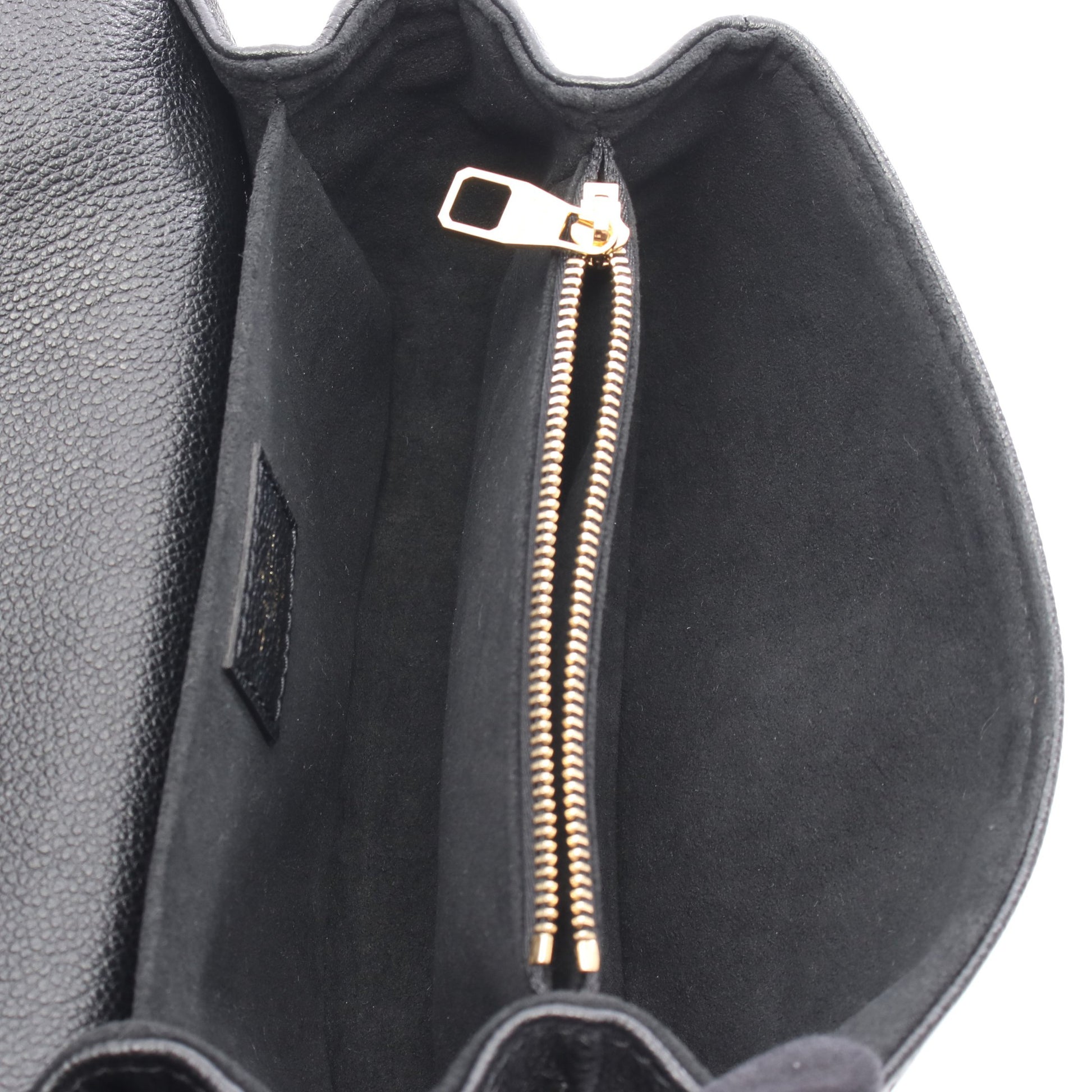 ポシェットメティス EW モノグラムアンプラント ハンドバッグ レザー ブラック ルイヴィトン バッグ LOUIS VUITTON