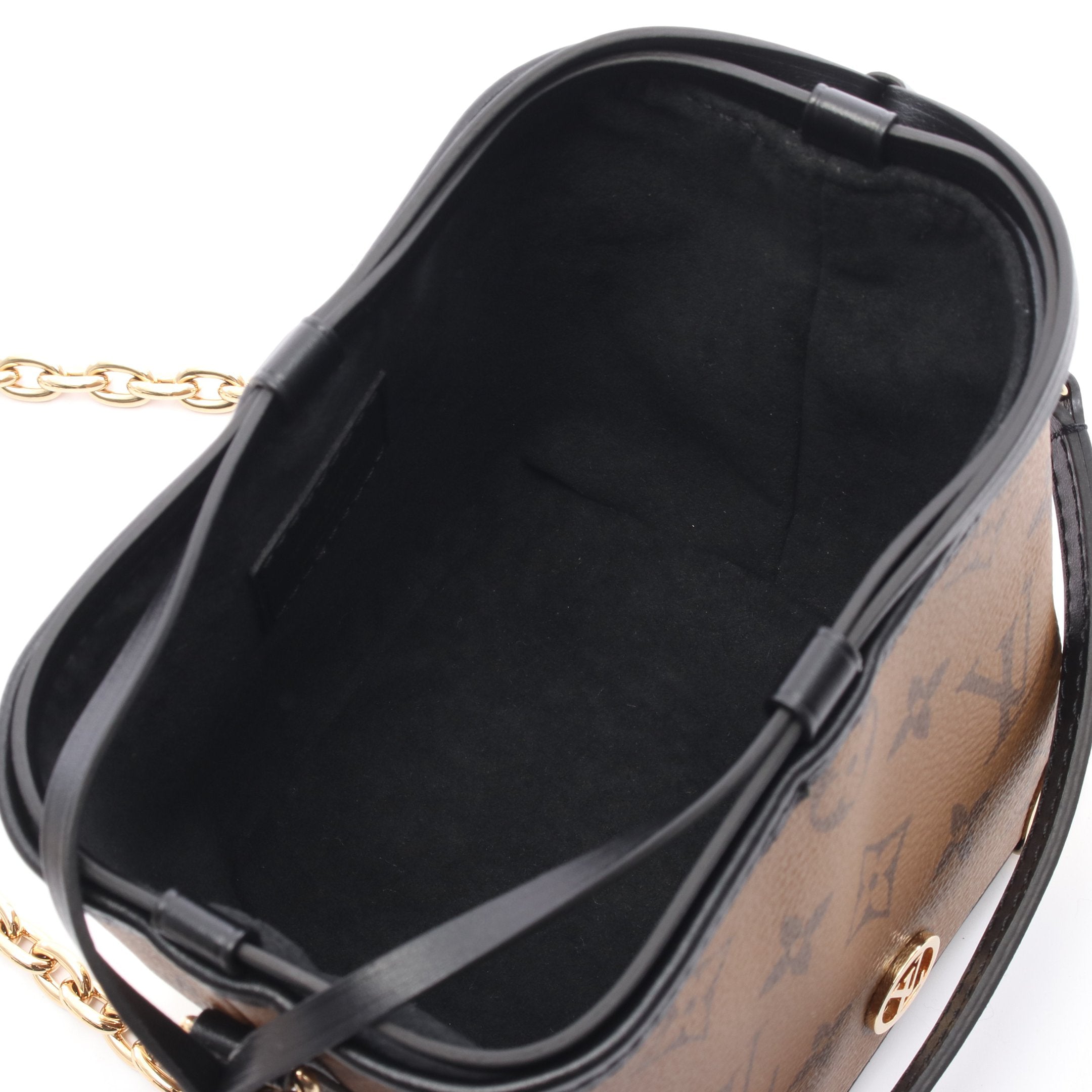 ルイヴィトン モノグラムリバース ノエパース LVチャーム ショルダーバッ LOUIS VUITTON - ルイヴィトン モノグラムリバース ノエパース LV