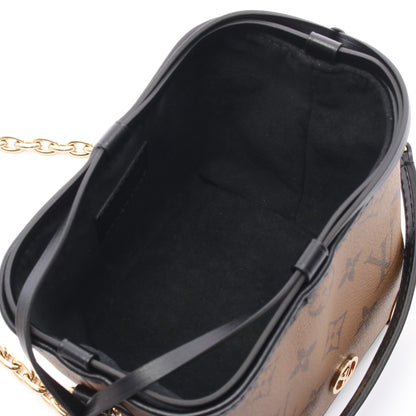 ノエパース LVチャーム モノグラムリバース ショルダーバッグ PVC レザー ブラウン ブラック ルイヴィトン バッグ LOUIS VUITTON