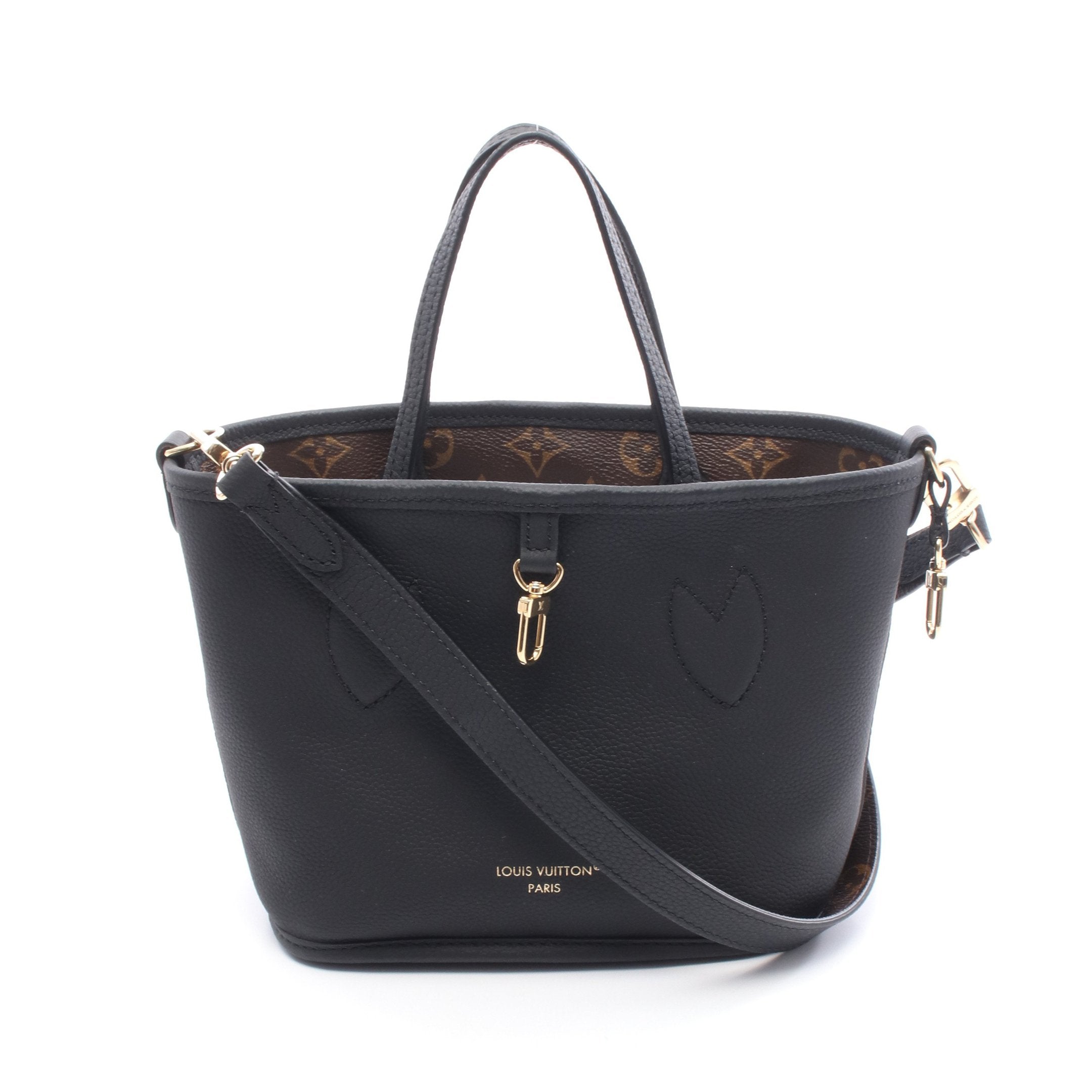 ネヴァーフル インサイドアウトBB モノグラム ブラック ハンドバッグ