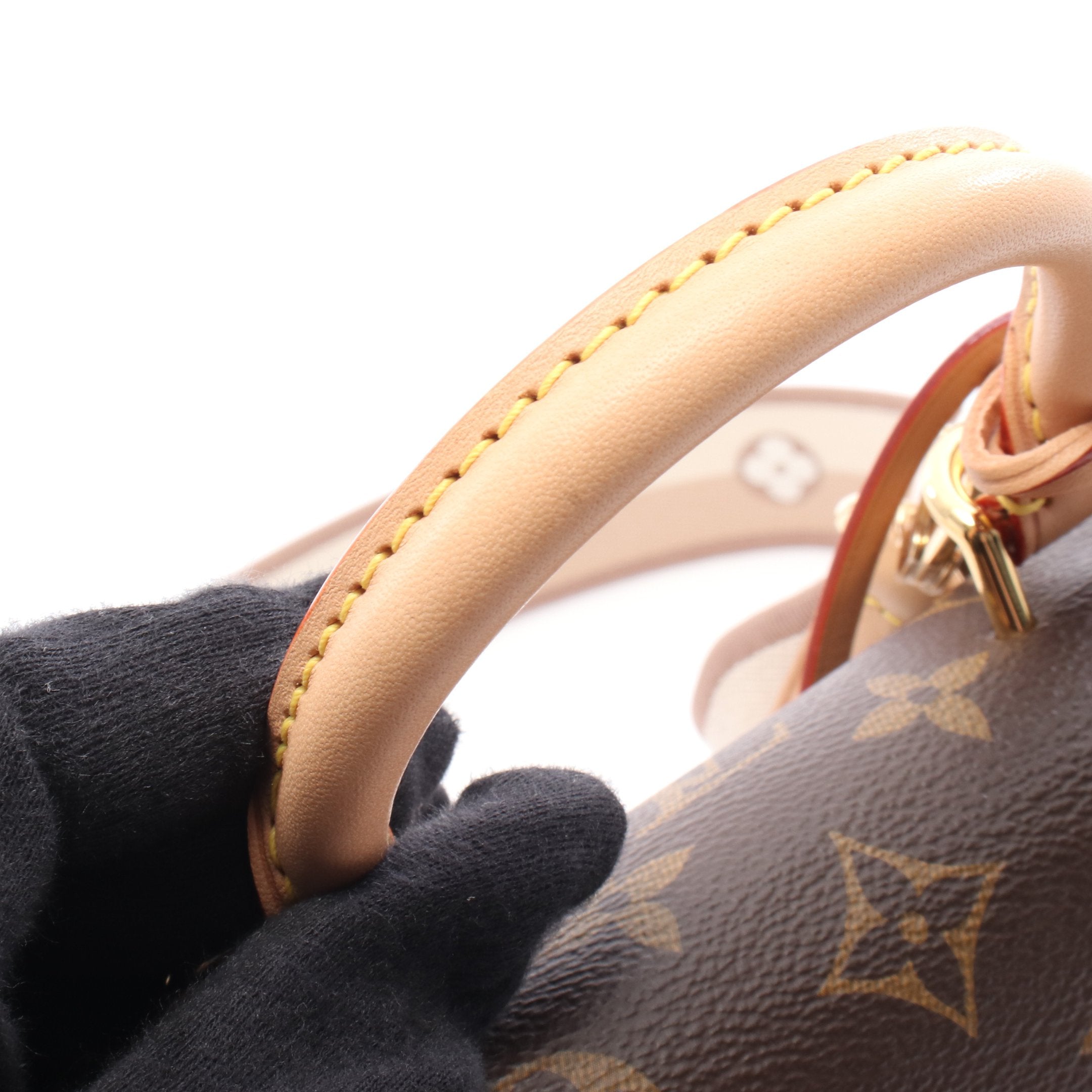 クリュニー MINI モノグラム ハンドバッグ PVC レザー ブラウン 2WAY