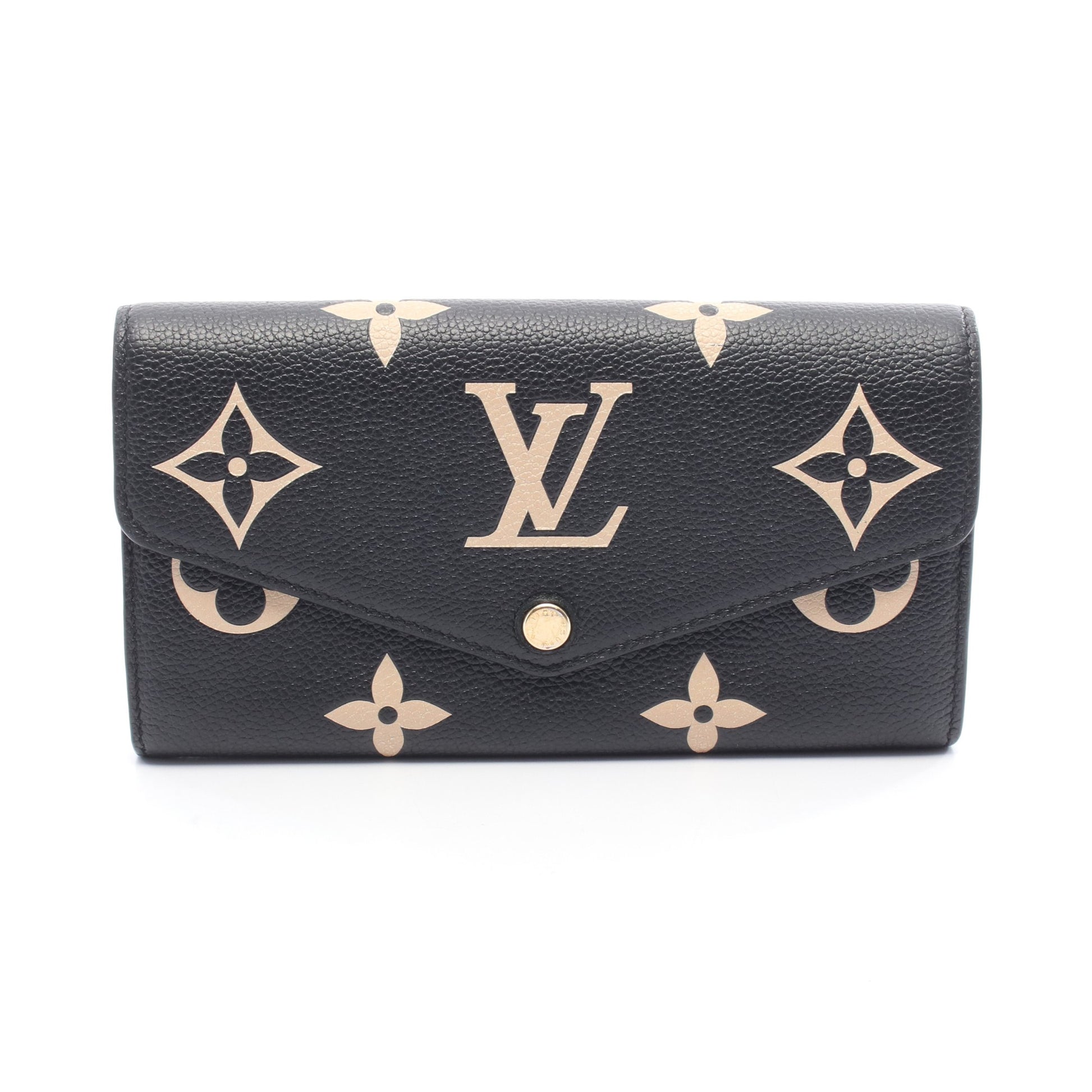 ルイヴィトン 長財布 レザー ブラック ベージュ 限定モデル 激レア 70915 