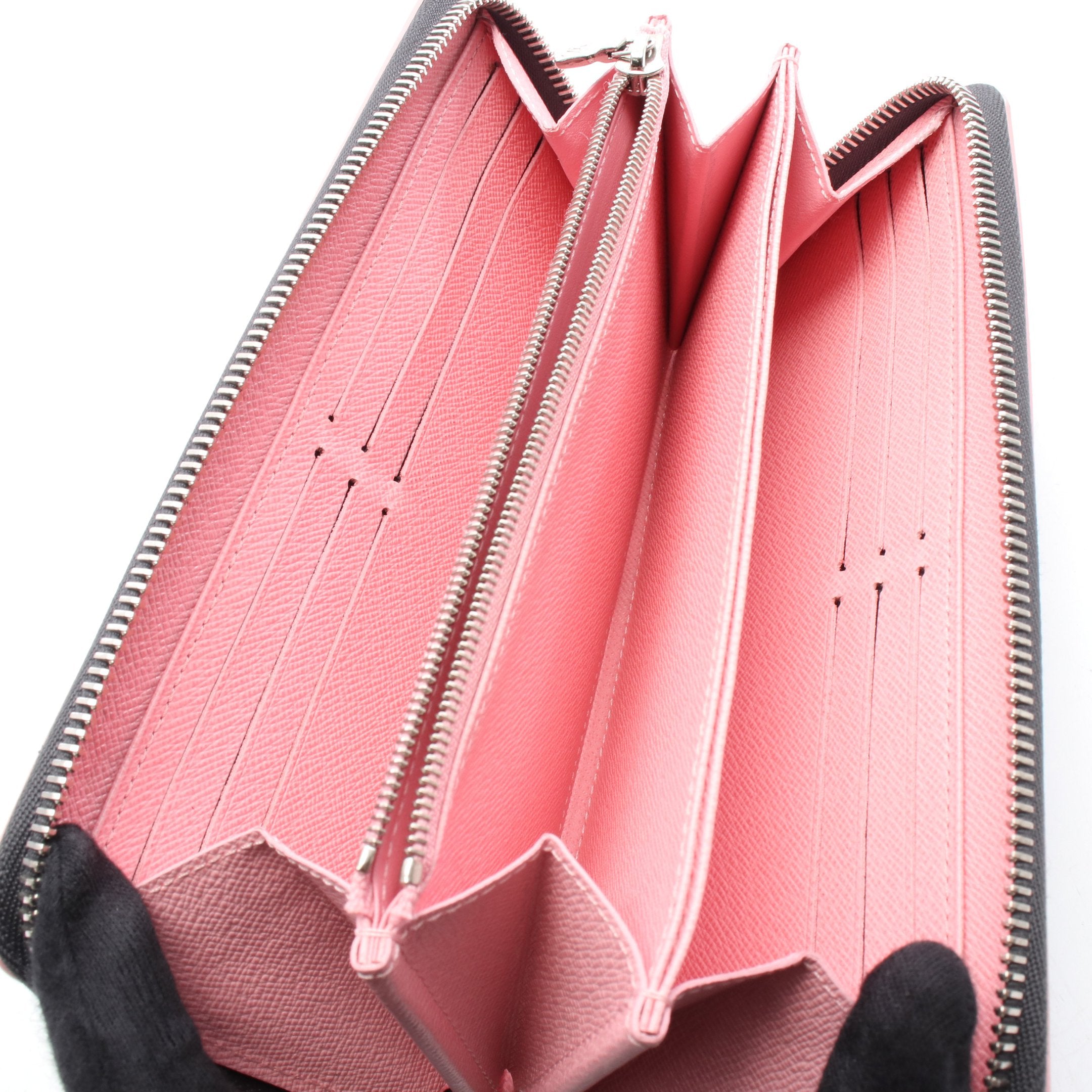 Louis Vuitton エピレザー 長財布 グレー ジッピーウォレット エピ エタン ラウンドファスナー長財布 レザー