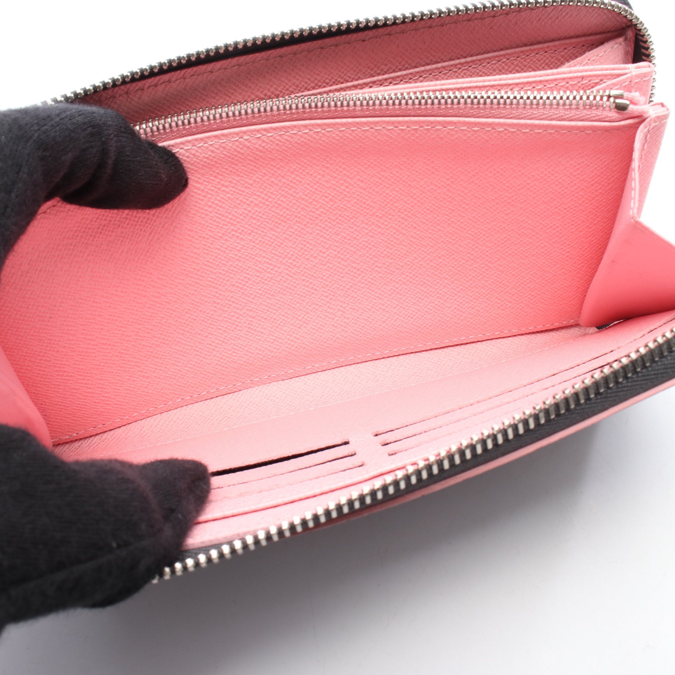 ルイ・ヴィトン LOUIS VUITTON ジッピーウォレット エピ エタン ラウンド長財布 財布 レザー レディース グレー系 / ピンク系 M69386 【中古】 ジッピーウォレット エピ エタン ラウンドファスナー長財布 レザー