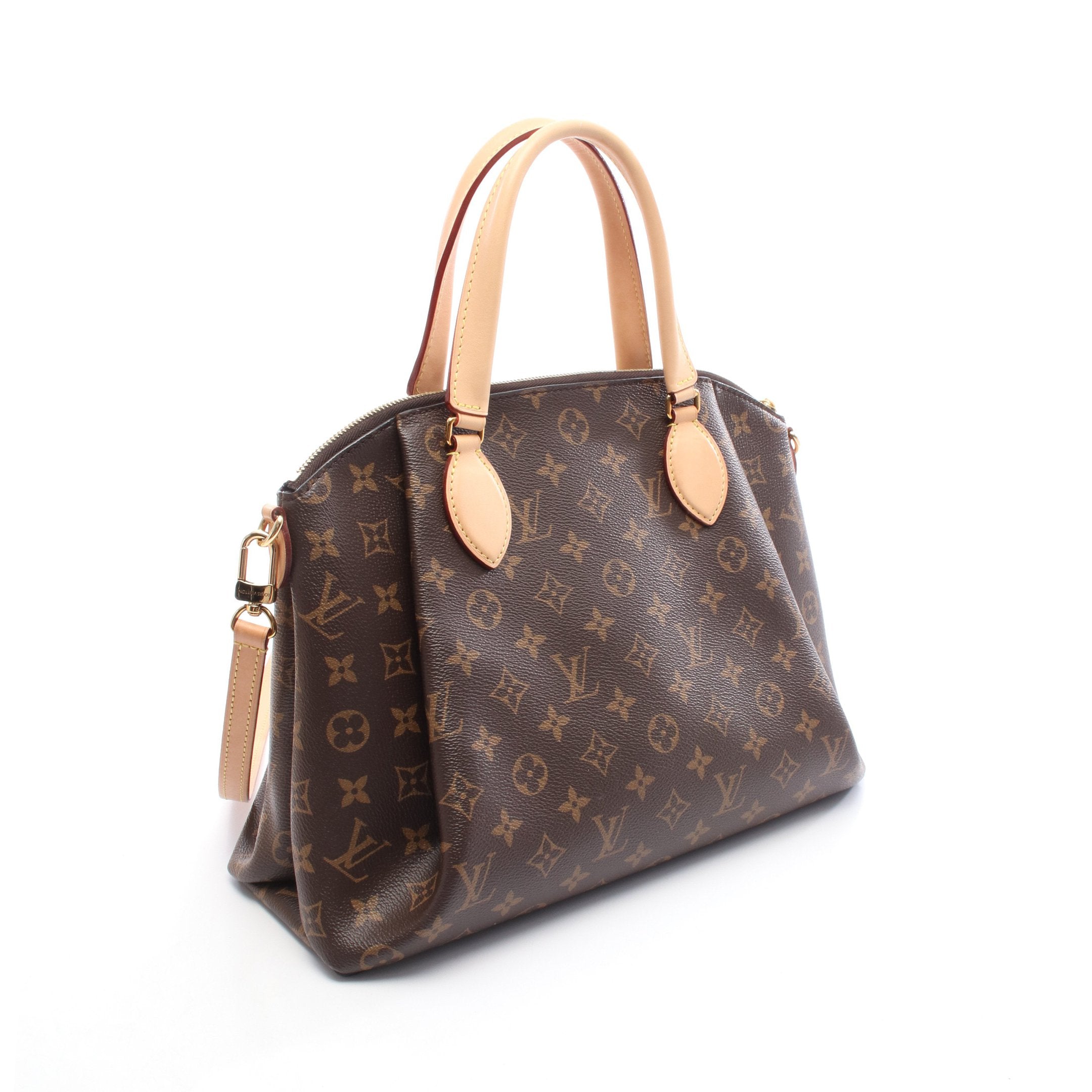 Louis Vuitton モノグラムハンドバッグ 中型 リボリーMM モノグラム ハンドバッグ PVC レザー ブラウン 2WAY ルイ