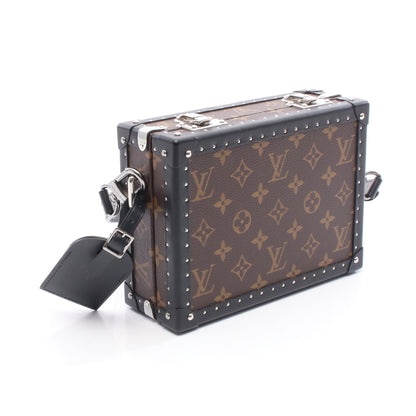 クラッチ ボックス モノグラムマカサー ショルダーバッグ PVC レザー ブラウン ブラック ルイヴィトン バッグ LOUIS VUITTON
