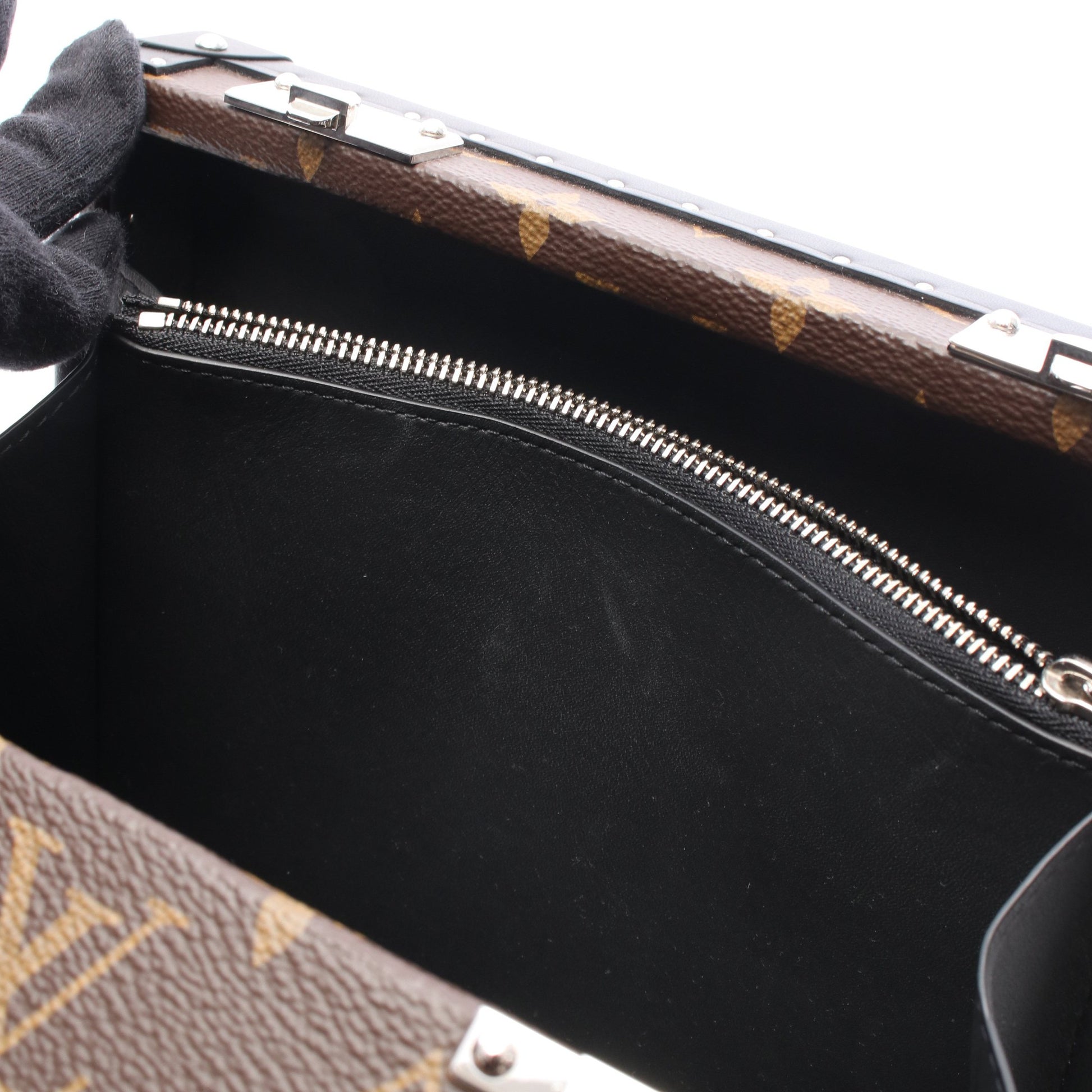 クラッチ ボックス モノグラムマカサー ショルダーバッグ PVC レザー ブラウン ブラック ルイヴィトン バッグ LOUIS VUITTON
