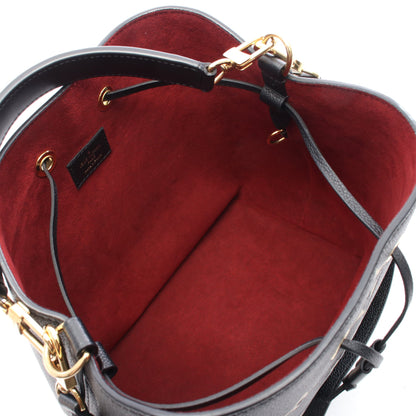 ネオノエMM バイカラー モノグラムアンプラント ハンドバッグ レザー ブラック ベージュ 2WAY ルイヴィトン バッグ LOUIS VUITTON