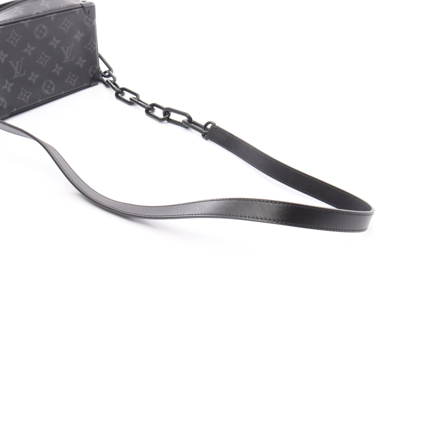 ミニ ソフトトランク モノグラムエクリプス チェーンショルダーバッグ PVC レザー ブラック ルイヴィトン バッグ LOUIS VUITTON