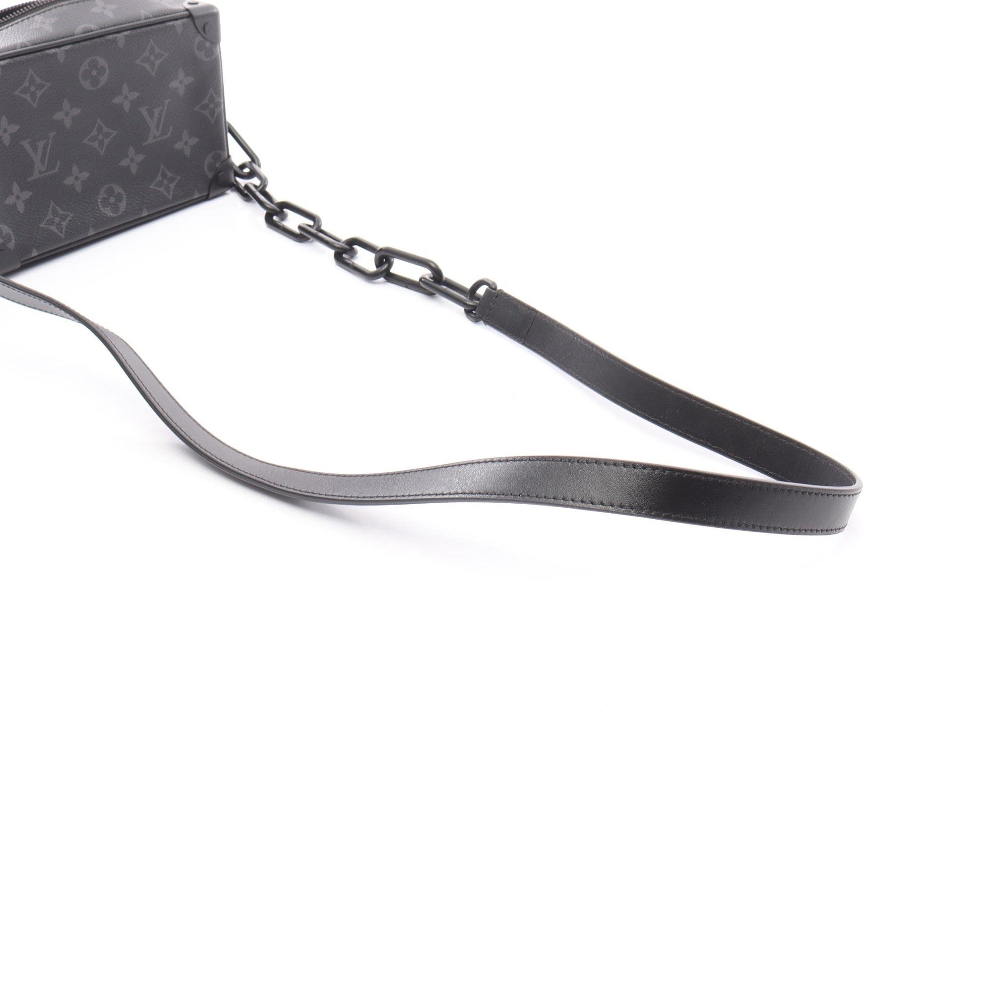 ミニ ソフトトランク モノグラムエクリプス チェーンショルダーバッグ PVC レザー ブラック ルイヴィトン バッグ LOUIS VUITTON