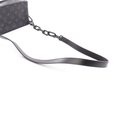 ミニ ソフトトランク モノグラムエクリプス チェーンショルダーバッグ PVC レザー ブラック ルイヴィトン バッグ LOUIS VUITTON