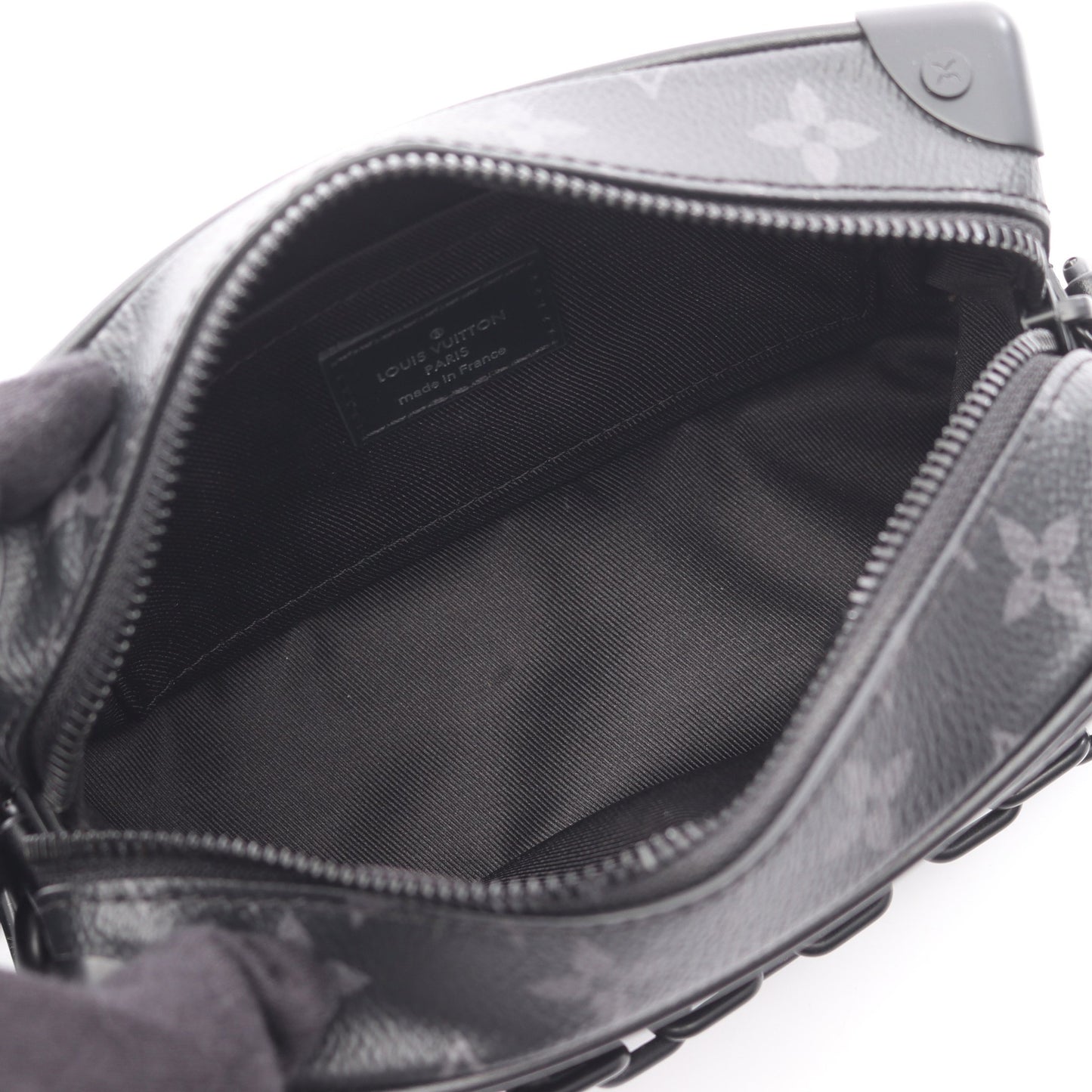 ミニ ソフトトランク モノグラムエクリプス チェーンショルダーバッグ PVC レザー ブラック ルイヴィトン バッグ LOUIS VUITTON