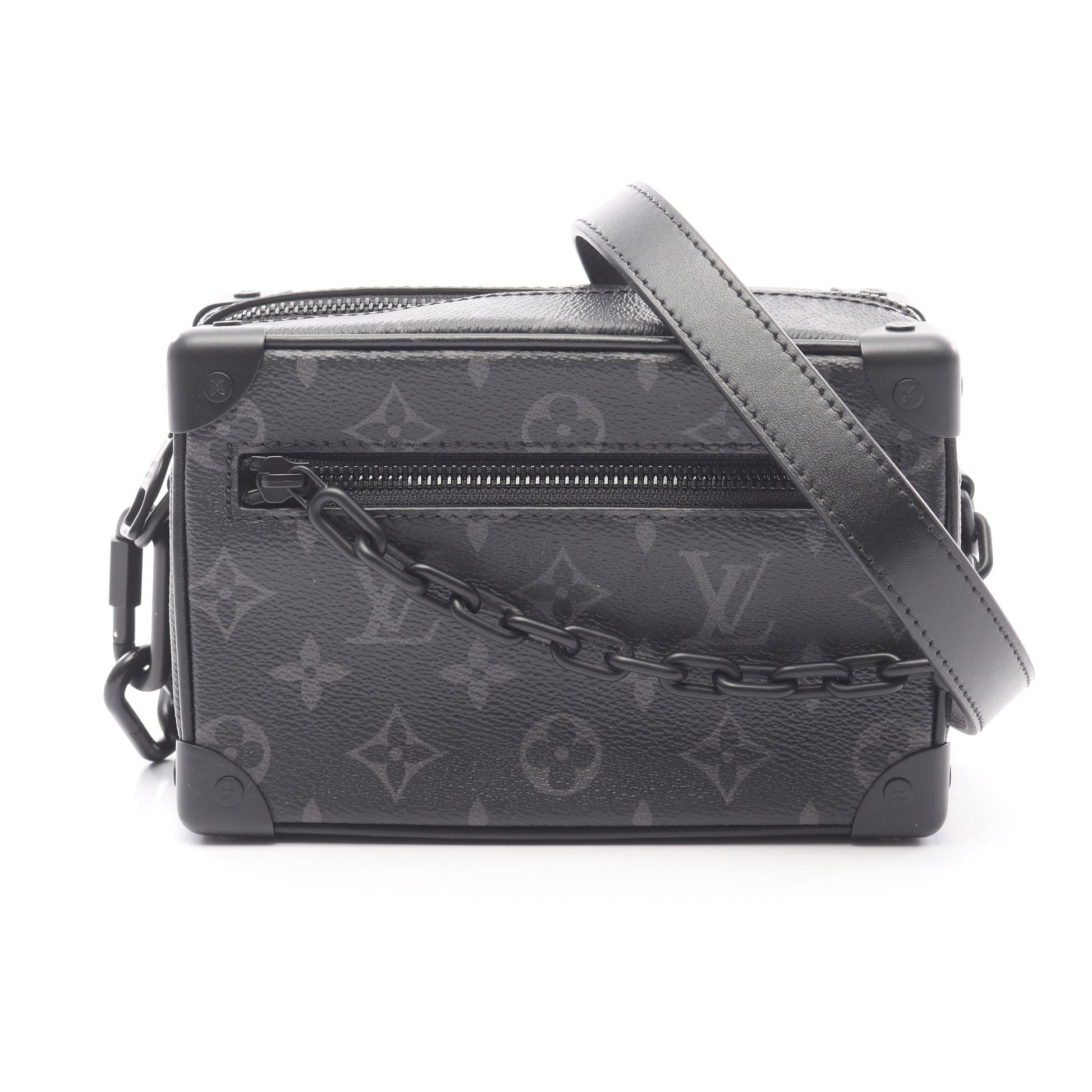 ミニ ソフトトランク モノグラムエクリプス チェーンショルダーバッグ PVC レザー ブラック ルイヴィトン バッグ LOUIS VUITTON