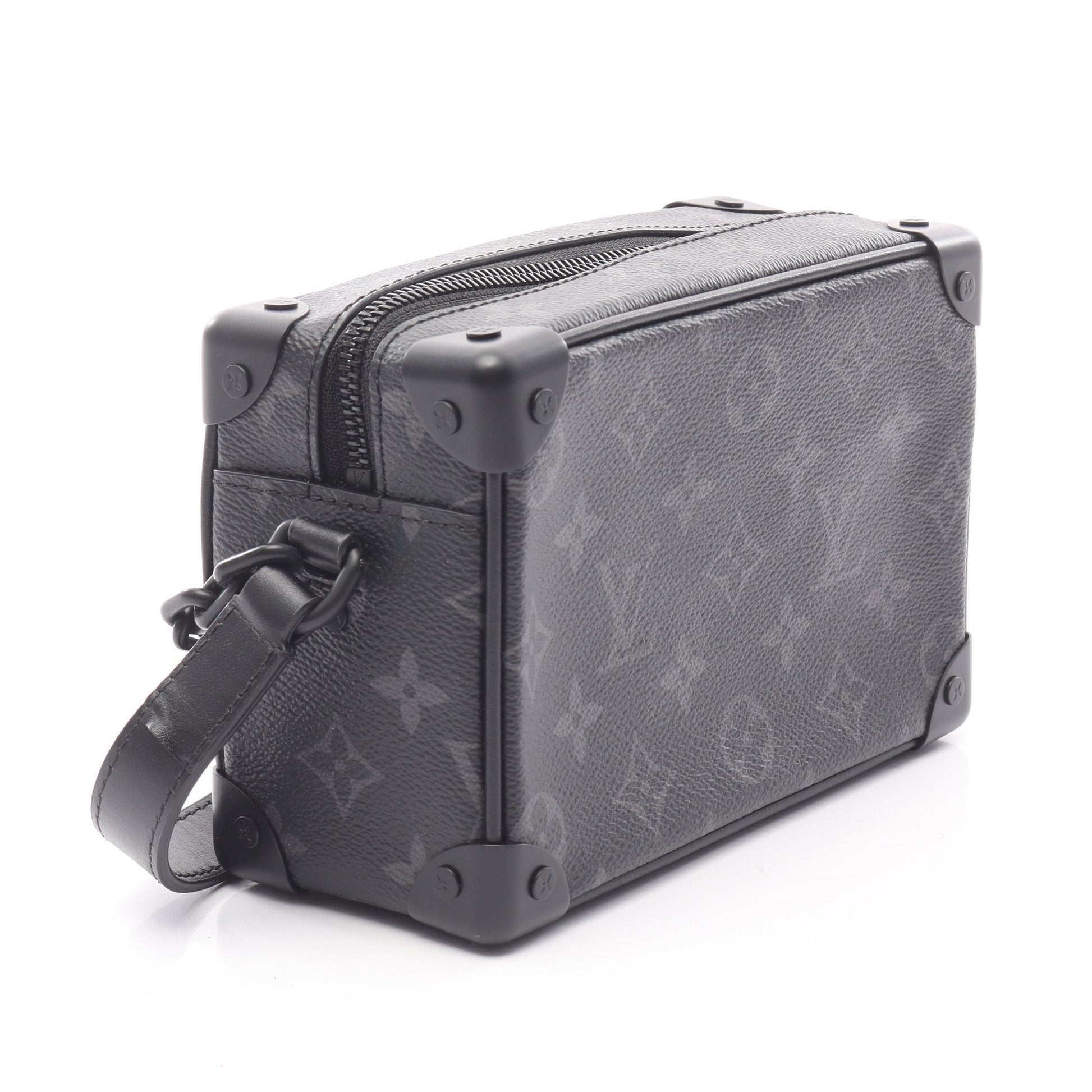 ミニ ソフトトランク モノグラムエクリプス チェーンショルダーバッグ PVC レザー ブラック ルイヴィトン バッグ LOUIS VUITTON