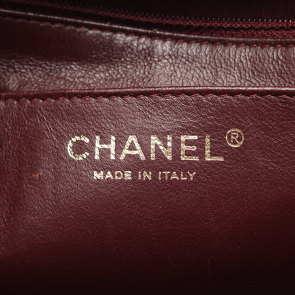 デカマトラッセ 30 シングルフラップ Wチェーンショルダーバッグ ラムスキン ブラック ゴールド金具 シャネル バッグ CHANEL