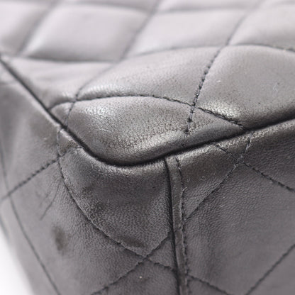 デカマトラッセ 30 シングルフラップ Wチェーンショルダーバッグ ラムスキン ブラック ゴールド金具 シャネル バッグ CHANEL