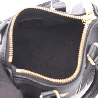 ナノスピーディ バイカラーモノグラムアンプラント ハンドバッグ レザー ブラック ベージュ 2WAY ルイヴィトン バッグ LOUIS VUITTON