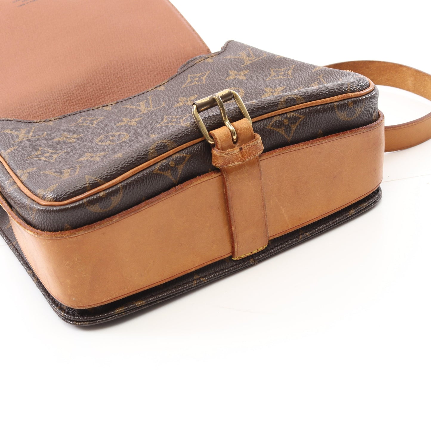カルトシエールMM モノグラム ショルダーバッグ PVC レザー ブラウン ルイヴィトン バッグ LOUIS VUITTON