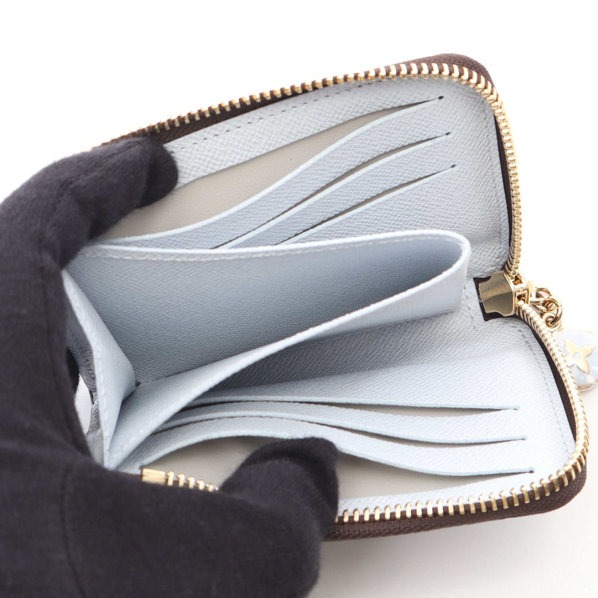 ポルトフォイユ ノア コンパクト モノグラム コンパクトウォレット コインケース PVC ブラウン 日本限定