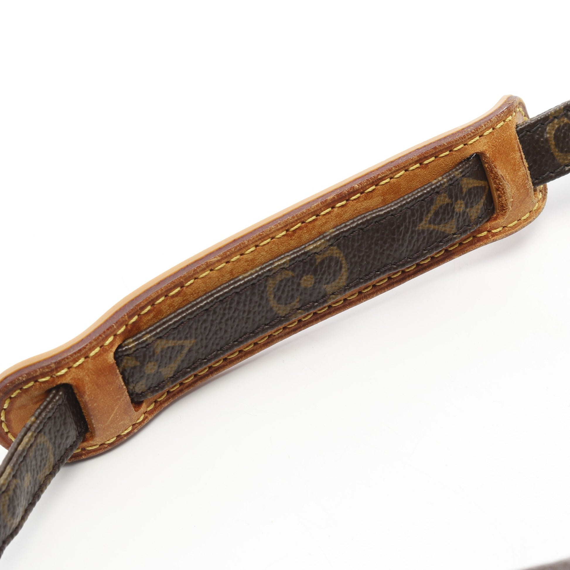ダヌーブ モノグラム ショルダーバッグ PVC レザー ブラウン ルイヴィトン バッグ LOUIS VUITTON