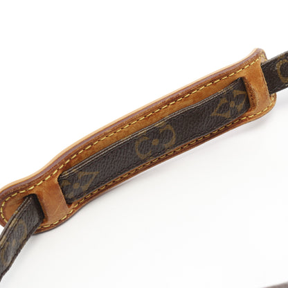 ダヌーブ モノグラム ショルダーバッグ PVC レザー ブラウン ルイヴィトン バッグ LOUIS VUITTON