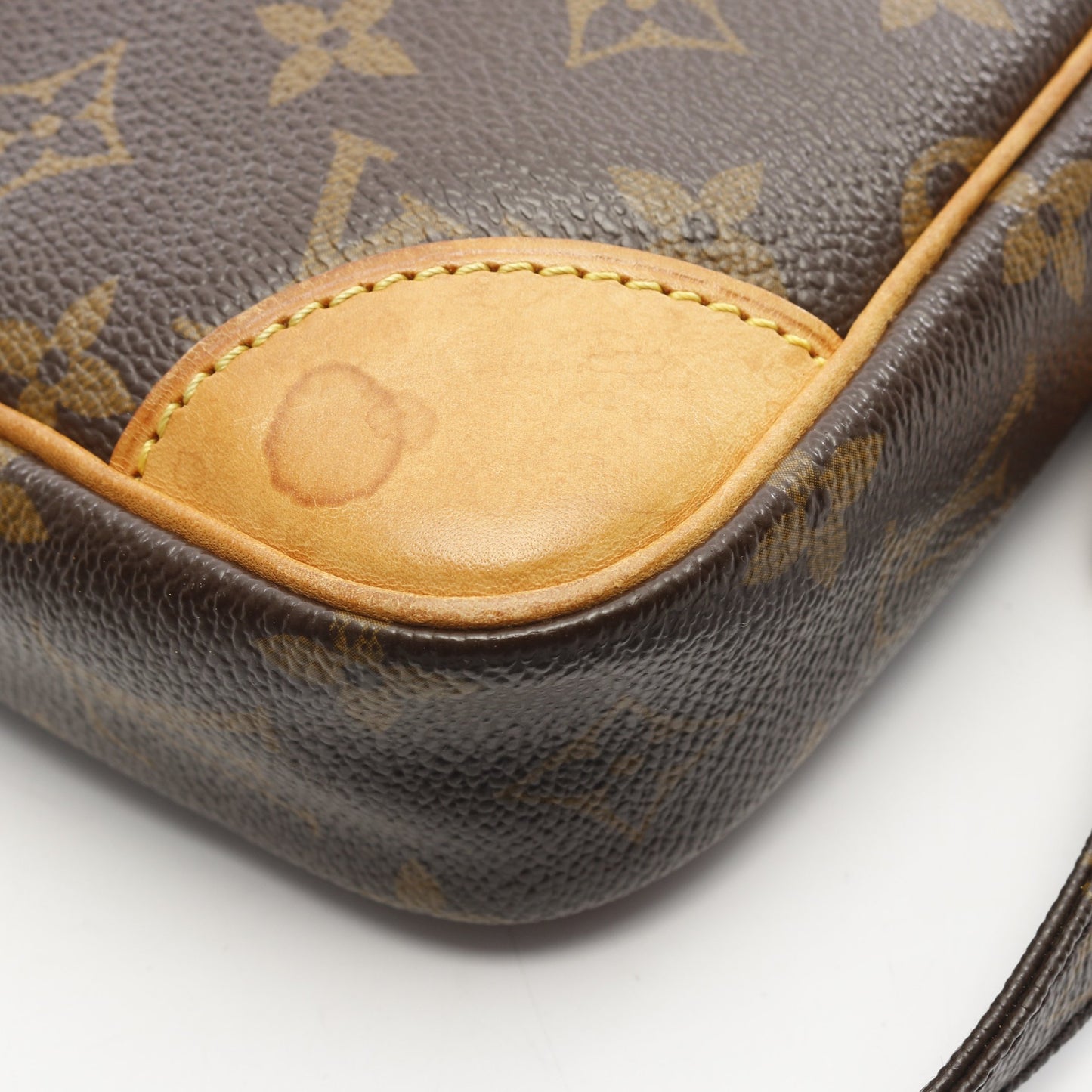 ダヌーブ モノグラム ショルダーバッグ PVC レザー ブラウン ルイヴィトン バッグ LOUIS VUITTON