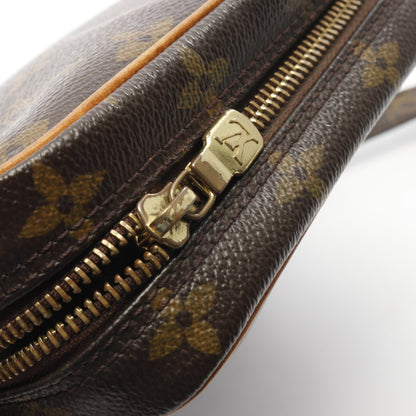 ダヌーブ モノグラム ショルダーバッグ PVC レザー ブラウン ルイヴィトン バッグ LOUIS VUITTON