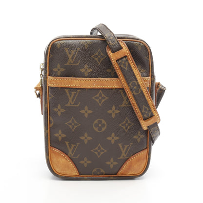 ダヌーブ モノグラム ショルダーバッグ PVC レザー ブラウン ルイヴィトン バッグ LOUIS VUITTON