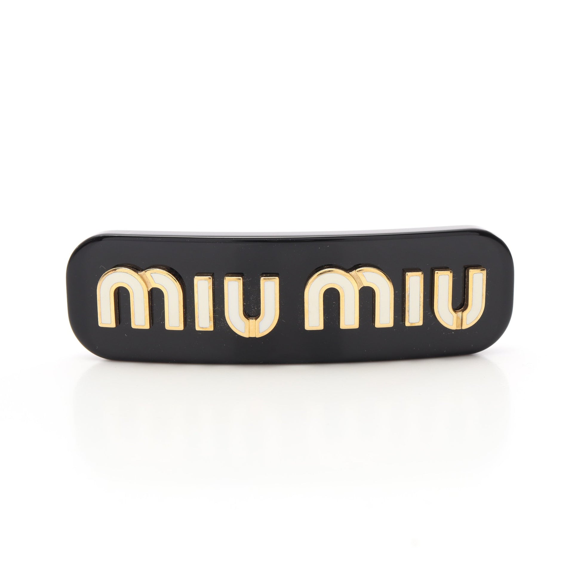 ミュウ ミュウ Miu Miu バレッタ アクセサリー GP（ゴールドメッキ  