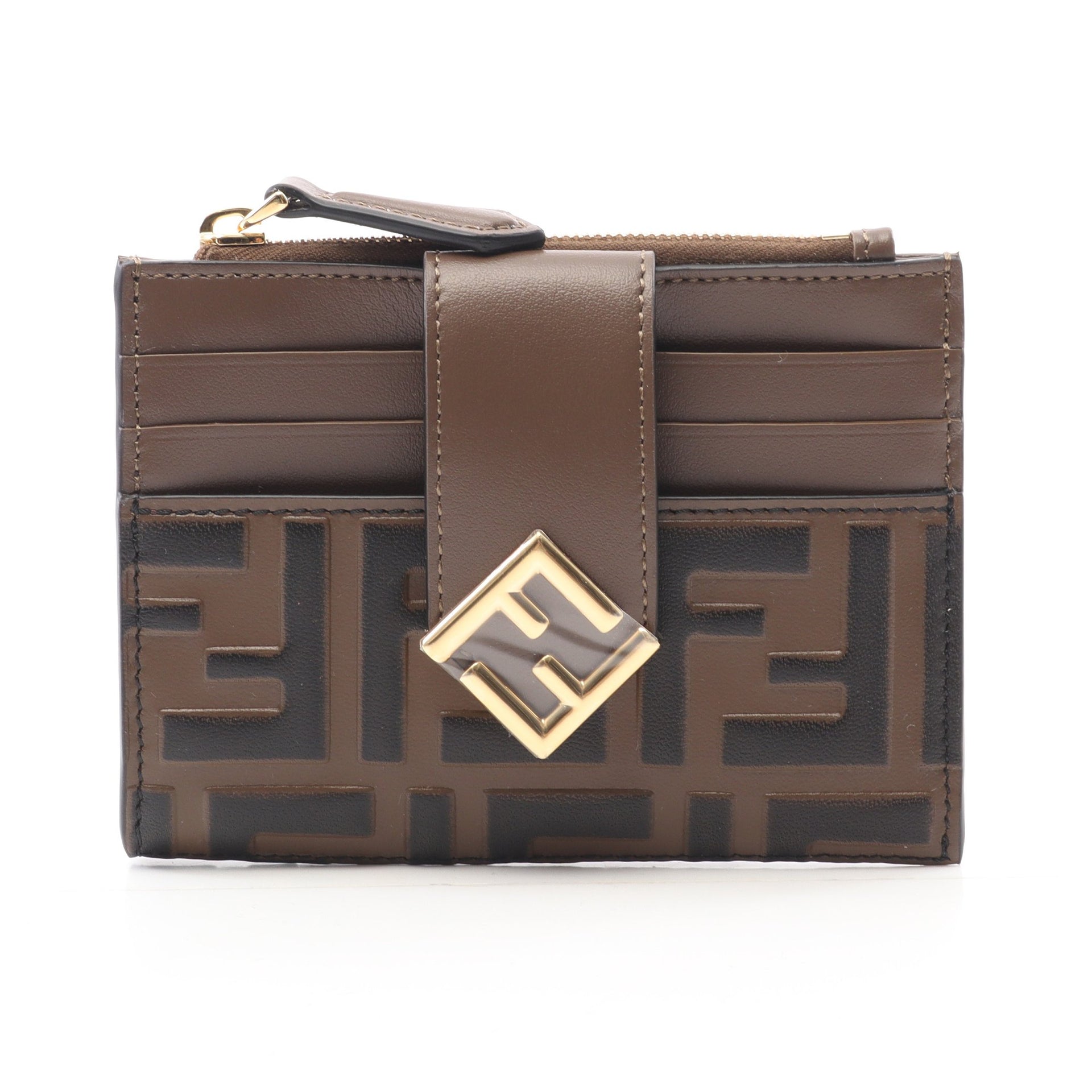 フェンディ FENDI カードケース ズッカ カードホルダー レザー  