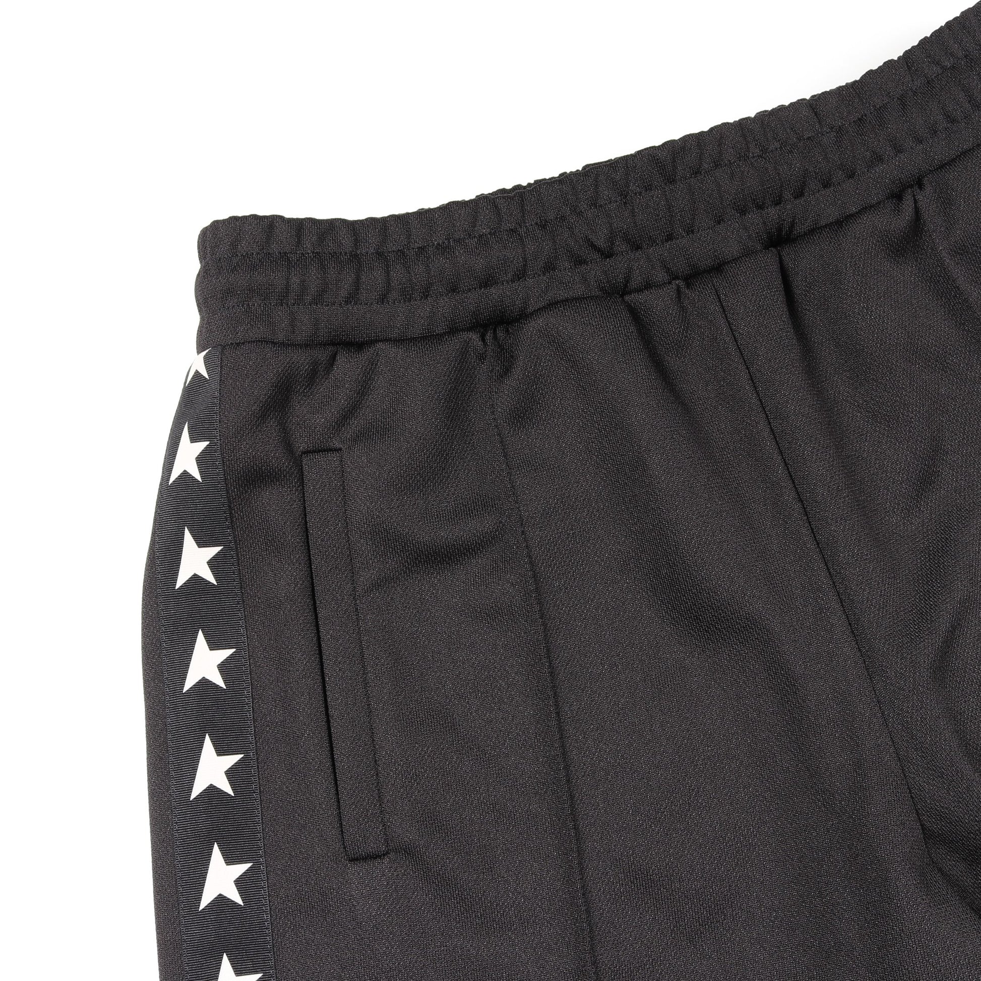 Star Tape トラックパンツ ジョガーパンツ ブラック ホワイト ゴールデングース ボトムス GOLDEN GOOSE