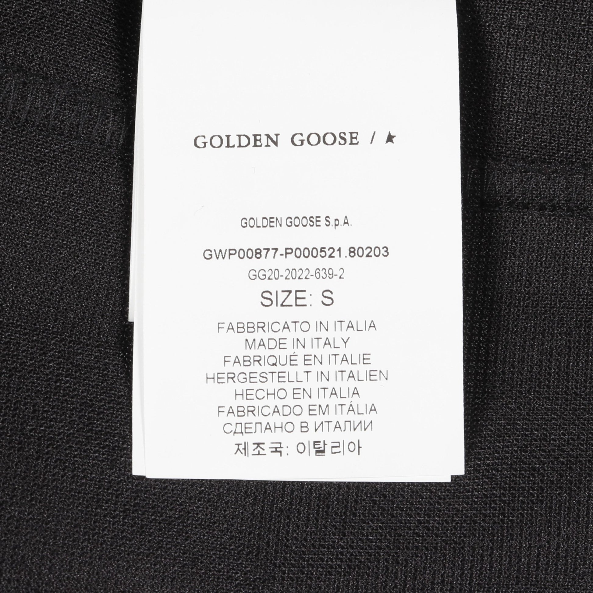 Star Tape トラックパンツ ジョガーパンツ ブラック ホワイト ゴールデングース ボトムス GOLDEN GOOSE