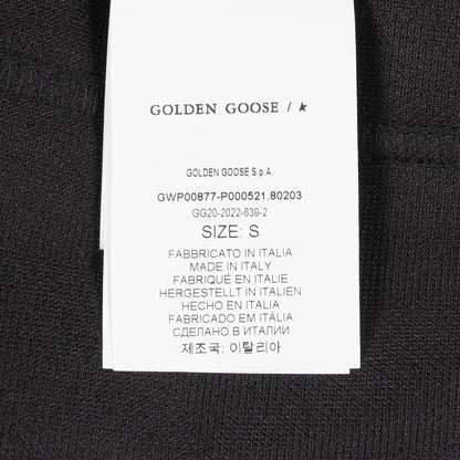 Star Tape トラックパンツ ジョガーパンツ ブラック ホワイト ゴールデングース ボトムス GOLDEN GOOSE