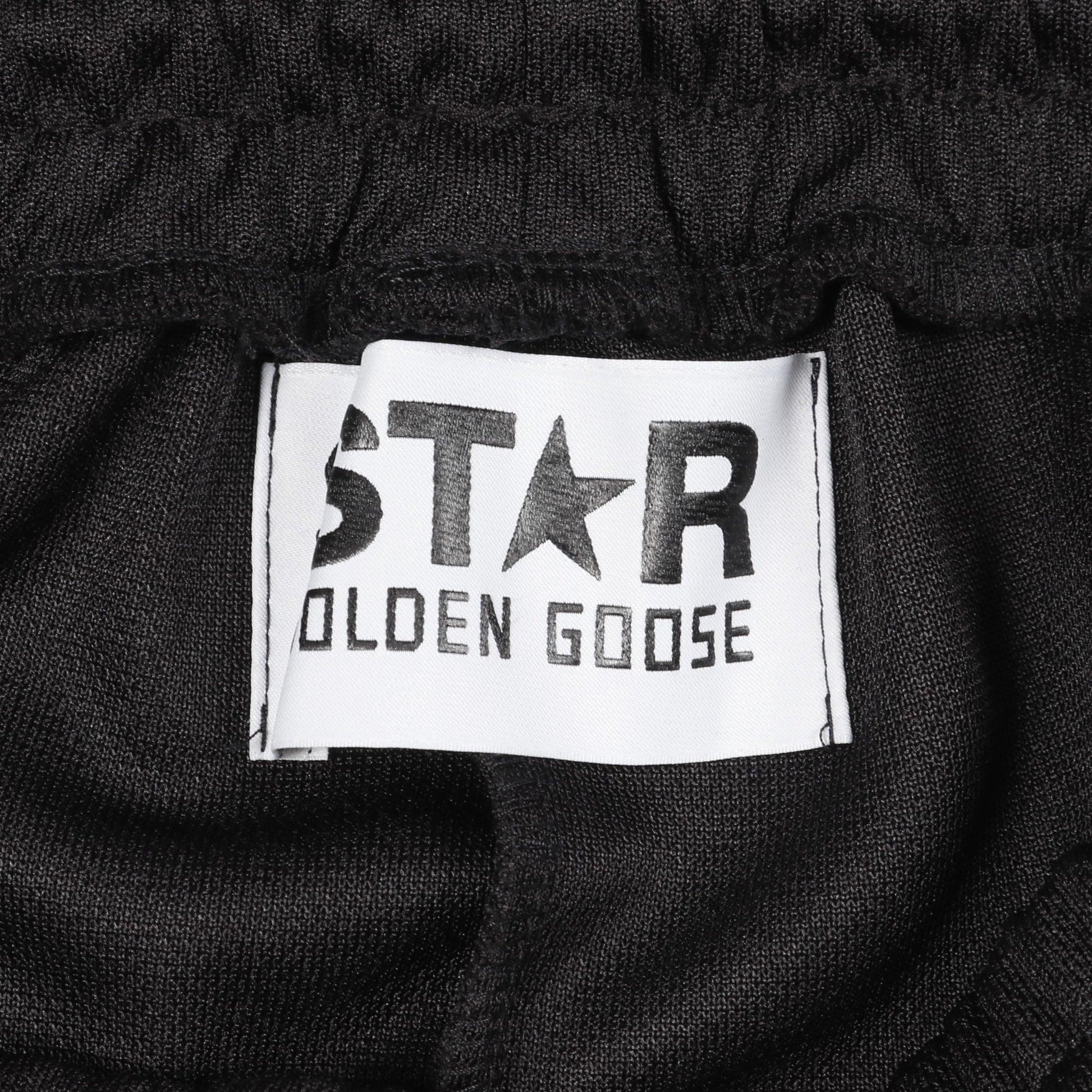 Star Tape トラックパンツ ジョガーパンツ ブラック ホワイト ゴールデングース ボトムス GOLDEN GOOSE