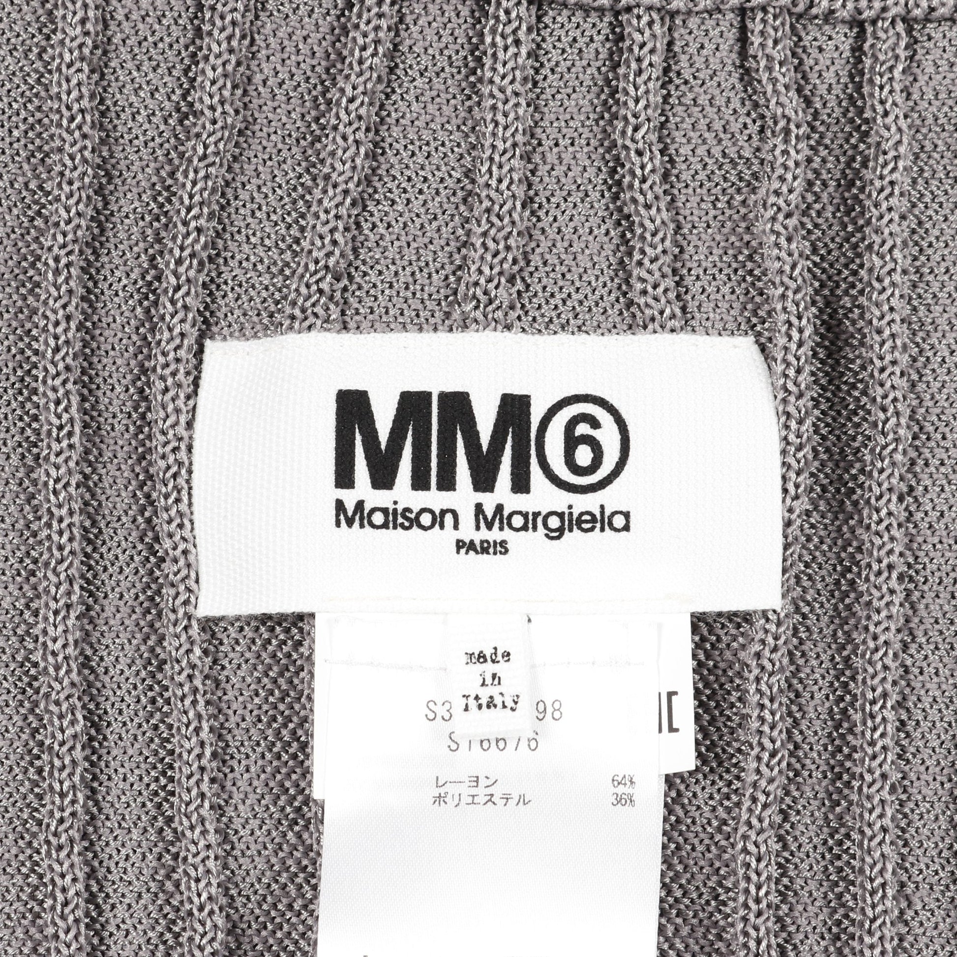 ニット スカート レーヨン グレー エムエムシックスメゾンマルジェラ ボトムス MM6 MAISON MARGIELA
