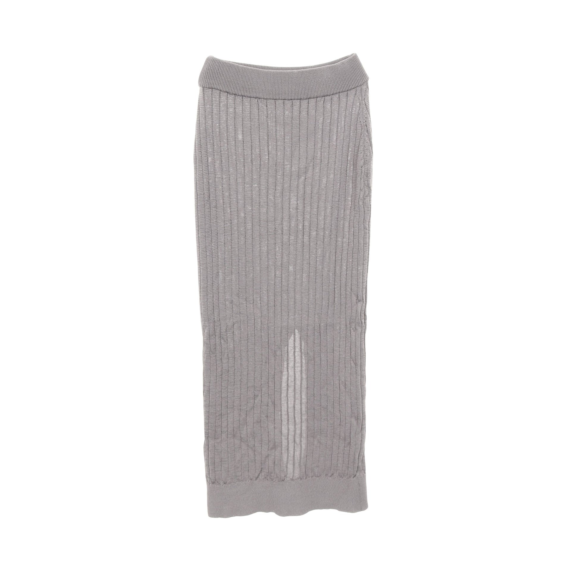 ニット スカート レーヨン グレー エムエムシックスメゾンマルジェラ ボトムス MM6 MAISON MARGIELA