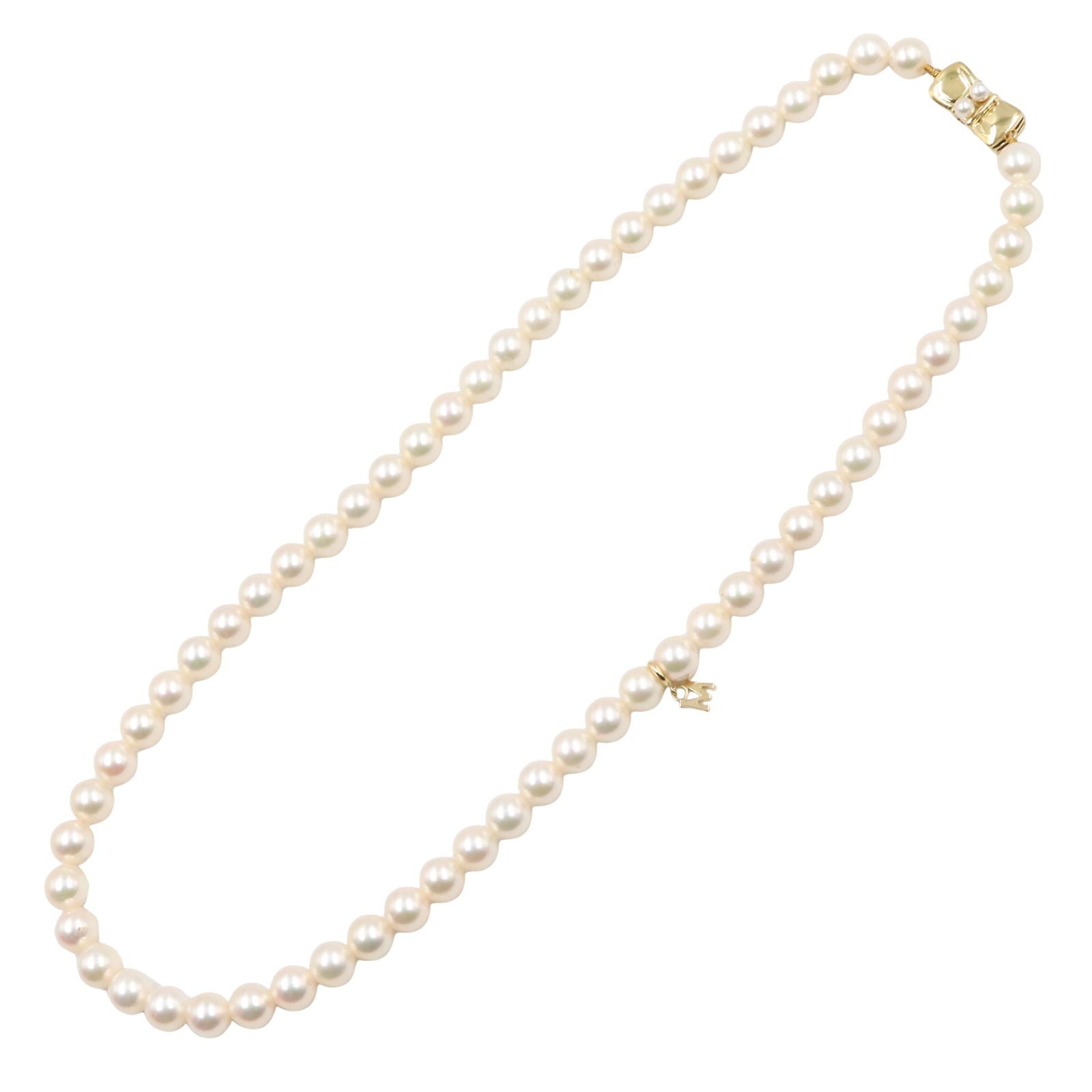 パール ネックレス ネックレス K18（イエローゴールド） パール ホワイト ミキモト アクセサリー MIKIMOTO
