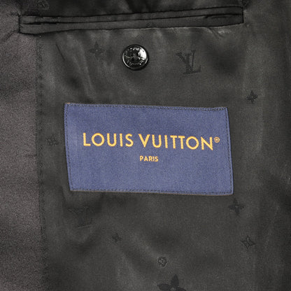 チェスターコート ウール ブラック ダブルブレスト ルイヴィトン アウター LOUIS VUITTON