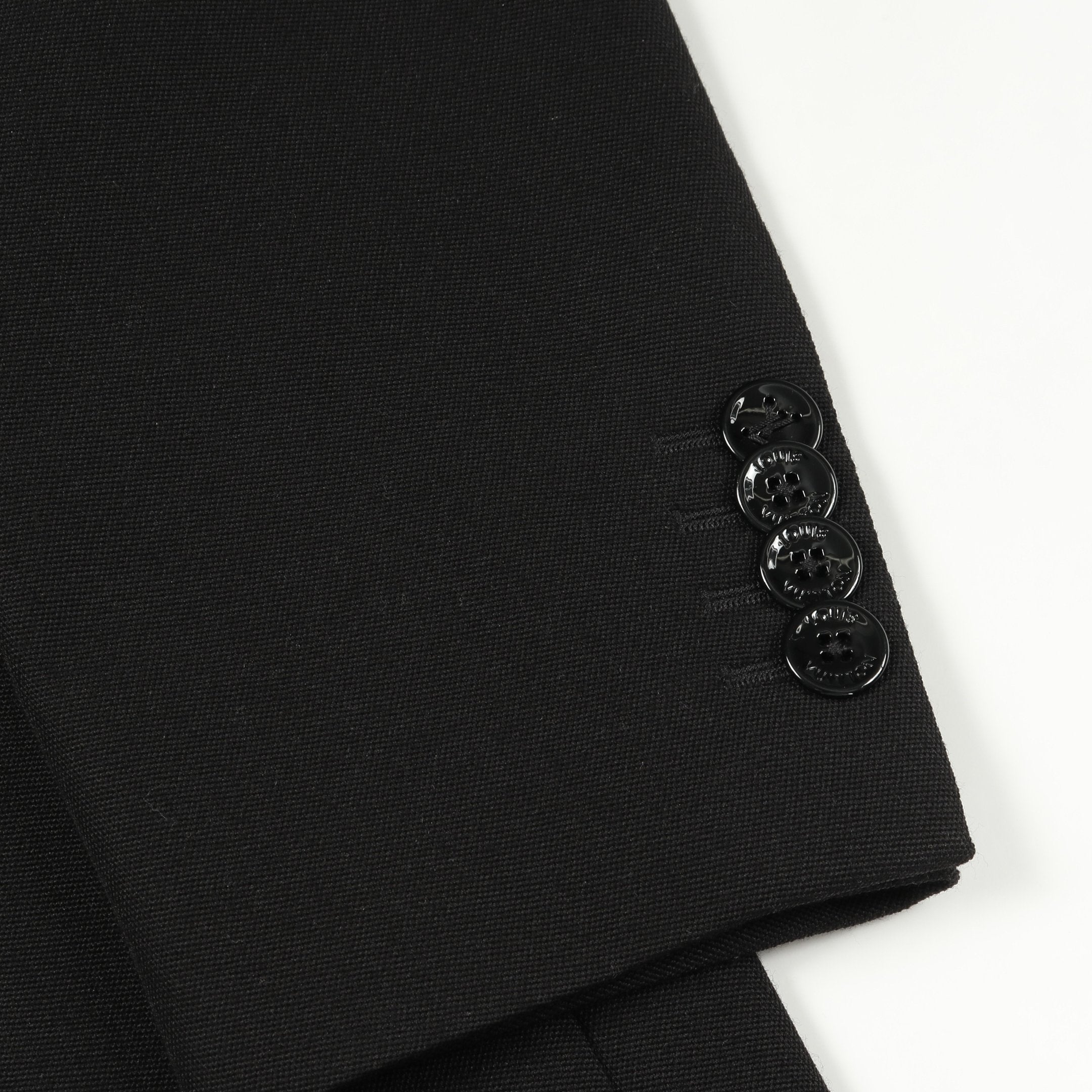 チェスターコート ウール ブラック ダブルブレスト ルイヴィトン – RECLO